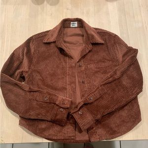 Courdaroy shirt jacket from Aritzia